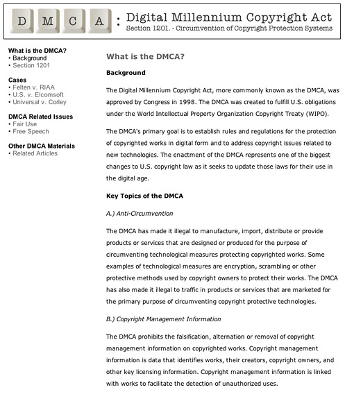 Early Work - DMCA Report