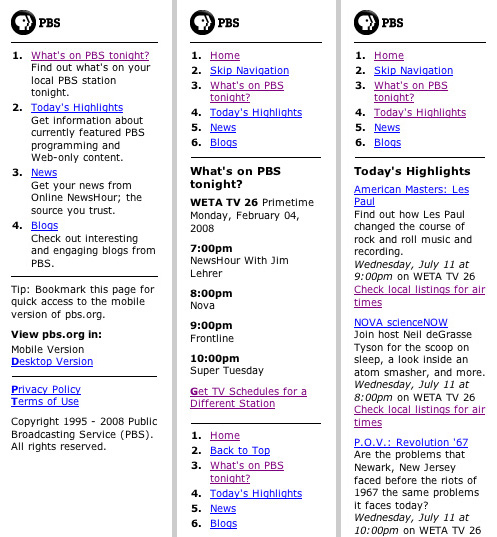 Experiments - PBS: PBS.org Mobile