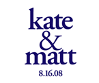 Print Design - Kate & Matt: Wedding Program