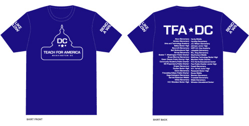 Print Design - Teach For America T-shirt