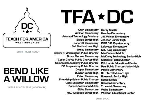 Print Design - Teach For America T-shirt