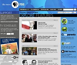 Web Design - PBS: PBS.org