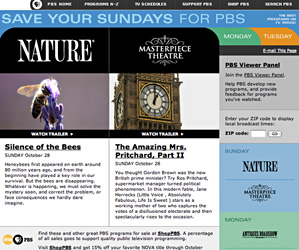 Web Design - PBS: Save Your Nights